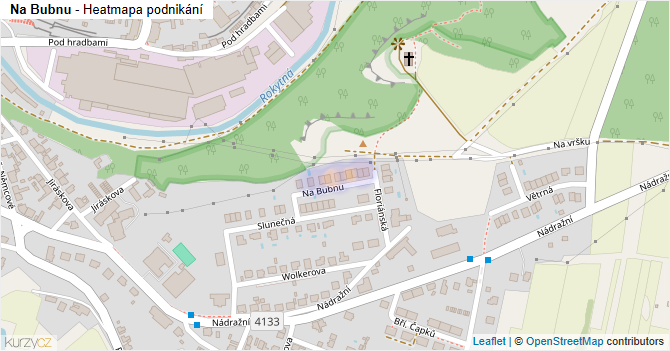 Na Bubnu - mapa podnikání