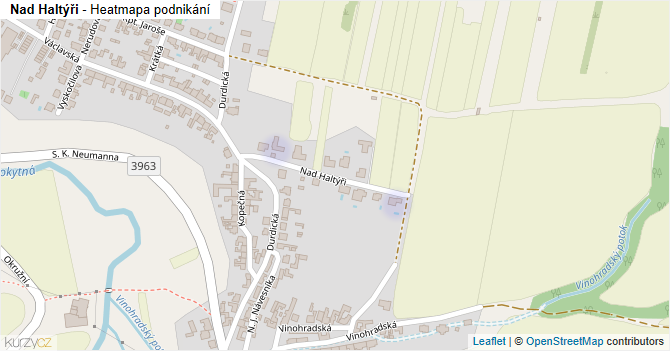Nad Haltýři - mapa podnikání