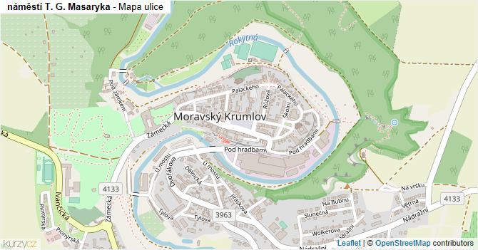 náměstí T. G. Masaryka - mapa ulice