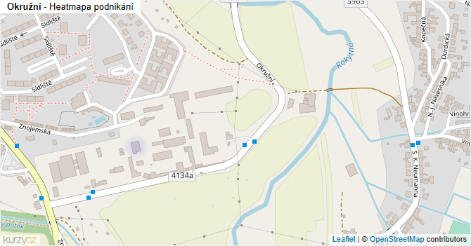 Okružní - mapa podnikání