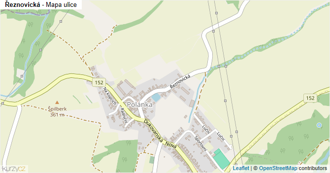 Řeznovická - mapa ulice