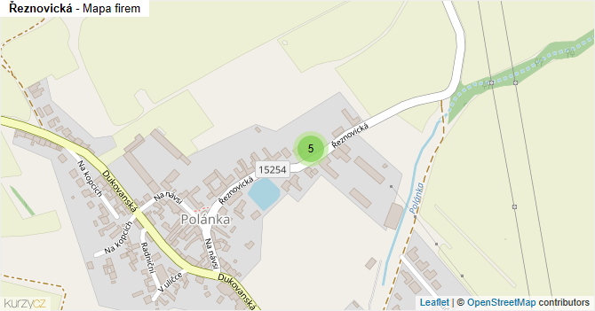 Řeznovická - mapa firem