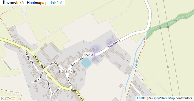Řeznovická - mapa podnikání