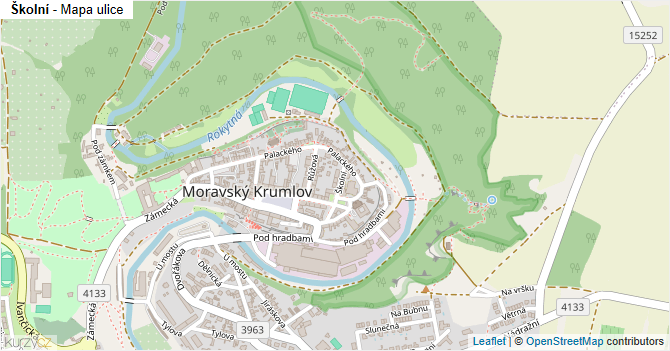 Školní - mapa ulice