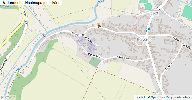 V domcích - mapa podnikání