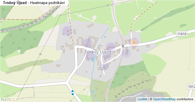Trněný Újezd - mapa podnikání