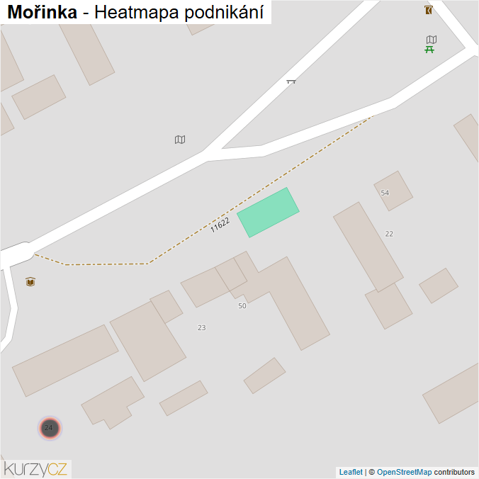 Mapa Mořinka - Firmy v obci.