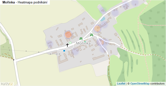Mořinka - mapa podnikání
