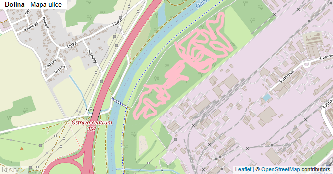 Dolina - mapa ulice