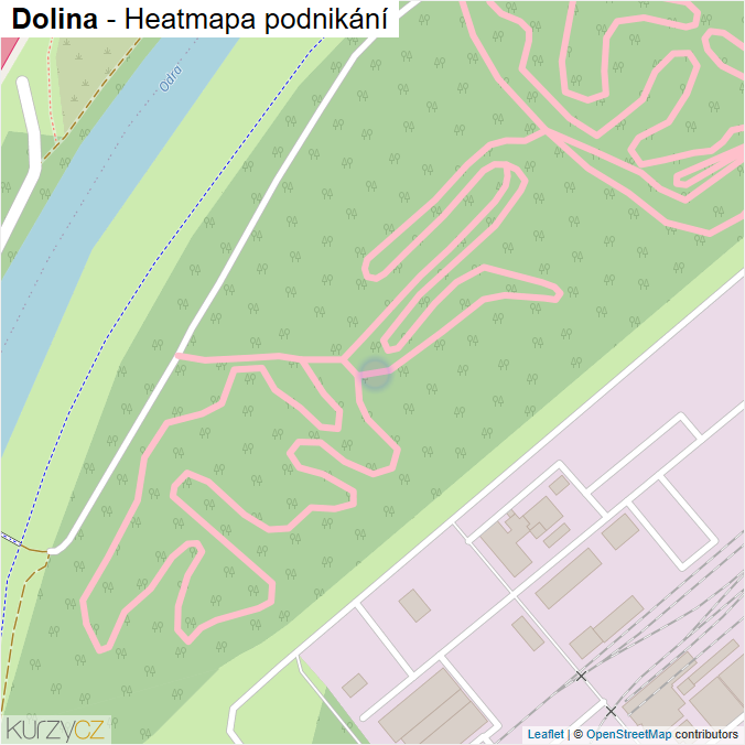 Mapa Dolina - Firmy v ulici.
