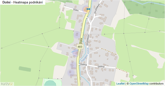 Dolní - mapa podnikání