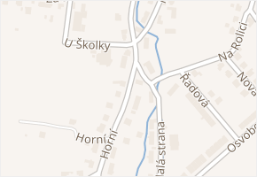 Horní v obci Mořkov - mapa ulice