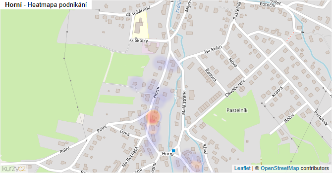 Horní - mapa podnikání