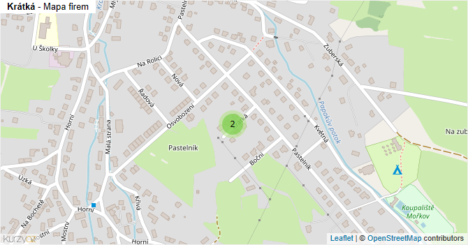 Krátká - mapa firem