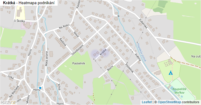 Krátká - mapa podnikání