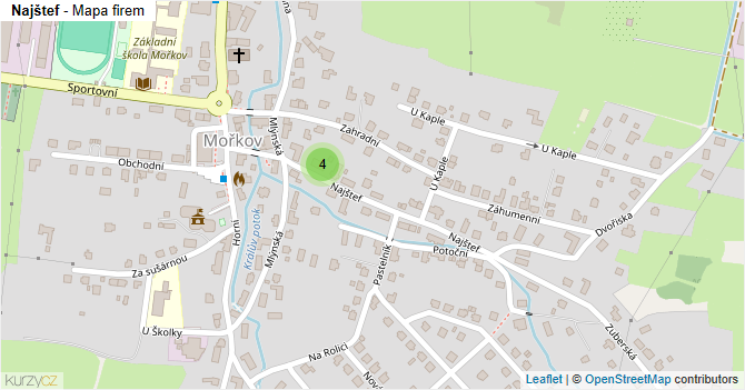Najštef - mapa firem