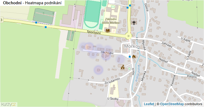 Obchodní - mapa podnikání