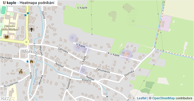 U kaple - mapa podnikání