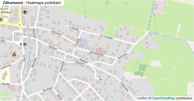 Záhumenní - mapa podnikání