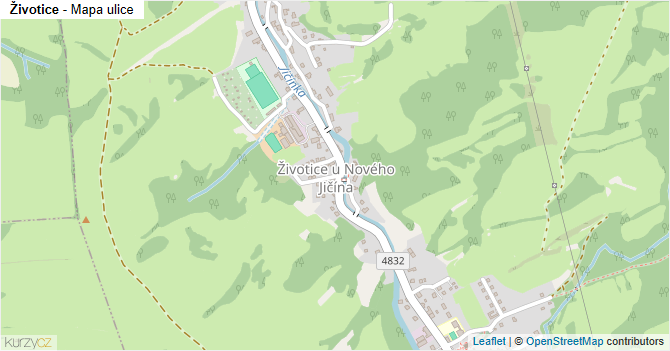 Životice - mapa ulice