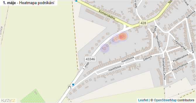 1. máje - mapa podnikání