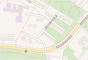 Brněnská v obci Most - mapa ulice