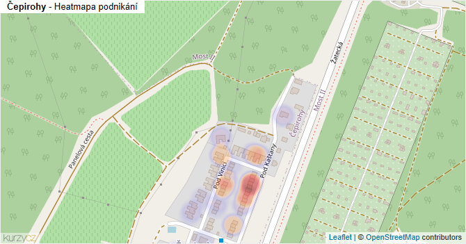 Čepirohy - mapa podnikání
