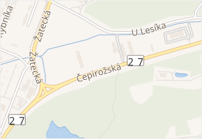Čepirožská v obci Most - mapa ulice