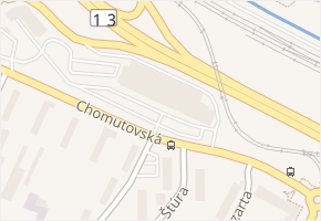 Chomutovská v obci Most - mapa ulice