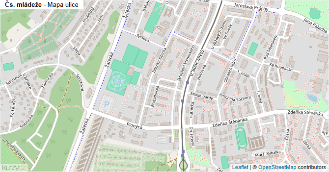 Čs. mládeže - mapa ulice