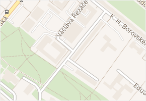 F. L. Čelakovského v obci Most - mapa ulice