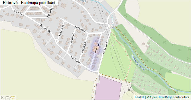 Habrová - mapa podnikání