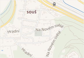 Hněvín v obci Most - mapa ulice
