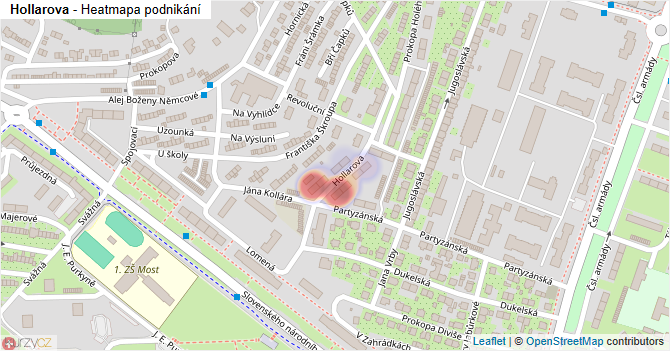Hollarova - mapa podnikání