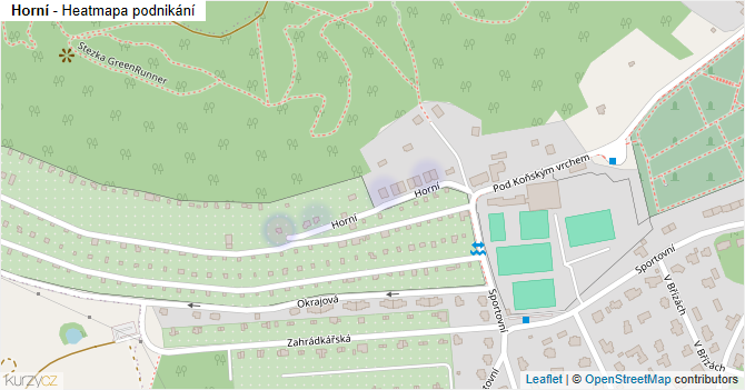 Horní - mapa podnikání