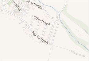 Jabloňová v obci Most - mapa ulice