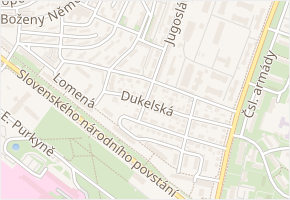 Jana Vrby v obci Most - mapa ulice
