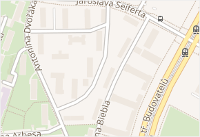 Josefa Dobrovského v obci Most - mapa ulice