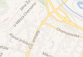 Josefa Lady v obci Most - mapa ulice