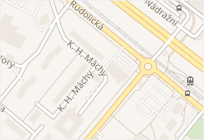 K. H. Máchy v obci Most - mapa ulice