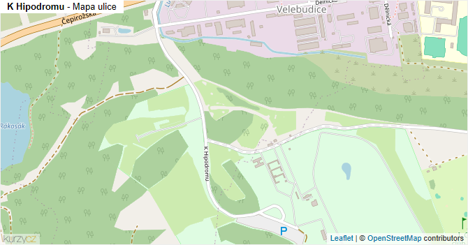 K Hipodromu - mapa ulice