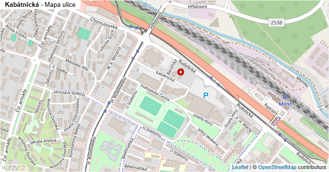 Kabátnická - mapa ulice