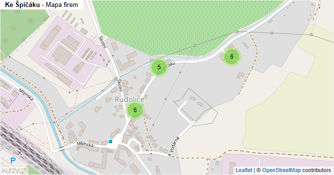 Ke Špičáku - mapa firem