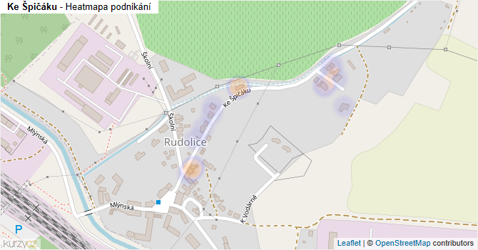 Ke Špičáku - mapa podnikání