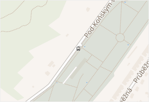 Koňský vrch v obci Most - mapa ulice