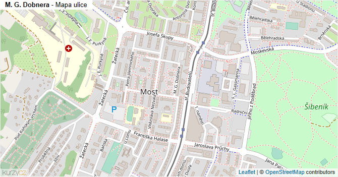 M. G. Dobnera - mapa ulice