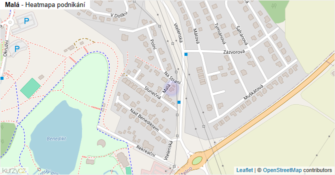Malá - mapa podnikání