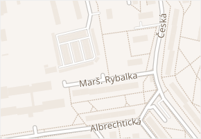 Marš. Rybalka v obci Most - mapa ulice