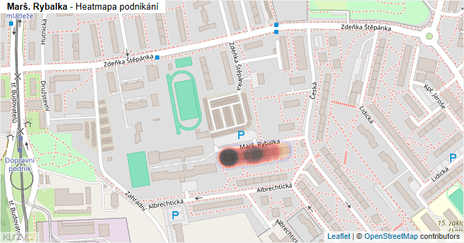 Marš. Rybalka - mapa podnikání