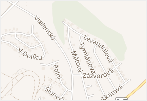 Mátová v obci Most - mapa ulice